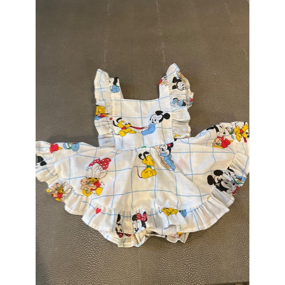 Numi Vintage Disney Mickey Mouse Pinafore 6/12 EUC